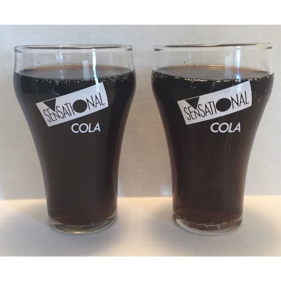 Sensational Cola Vintage Glasses 1990s Bell Shaped - Picture 1 of 10